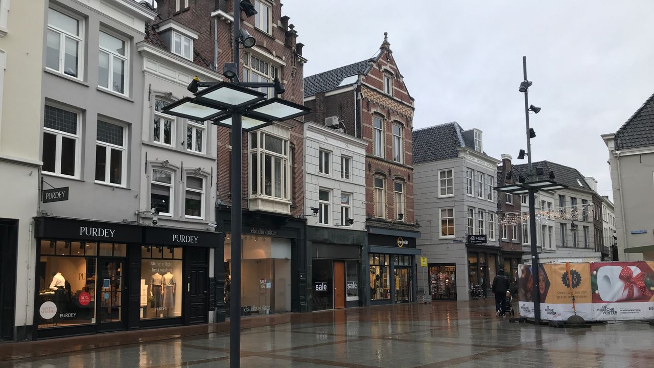 Lockdown zorgt voor rustige winkelstraten in Den Bosch