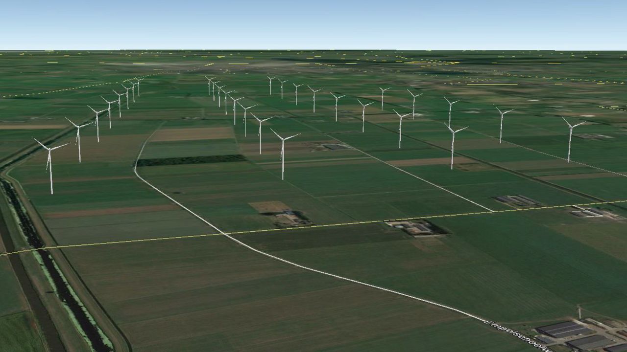 Alternatief plan bewoners voor windmolens in polder