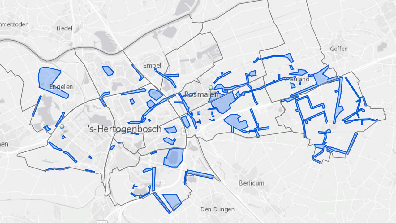 Kaart brengt bestrijding eikenprocessierups in Den Bosch in beeld