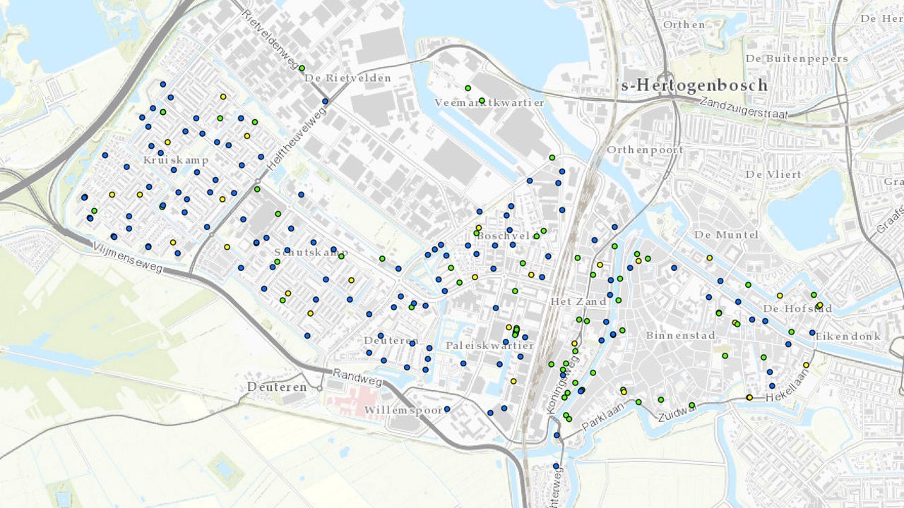 150 locaties voor laadpalen in Den Bosch-West en centrum
